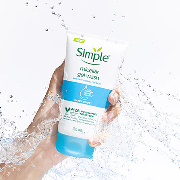 Simple Water Boost Micellar Gel Facial Wash