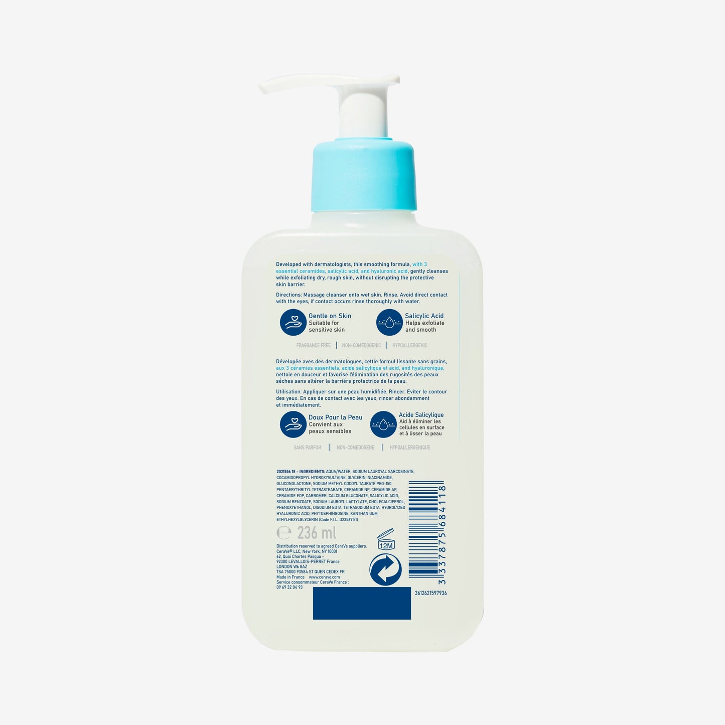 CeraVe SA Smoothing Cleanser 236ml